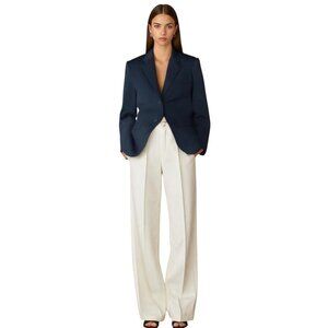 Whistles London Satin Blazer Black Size 6